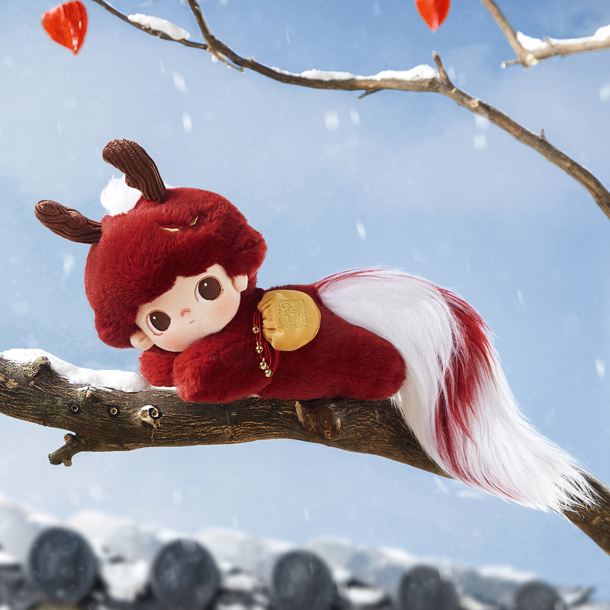 DIMOO Stories in the Cup Auspicious Animal Cotton Doll