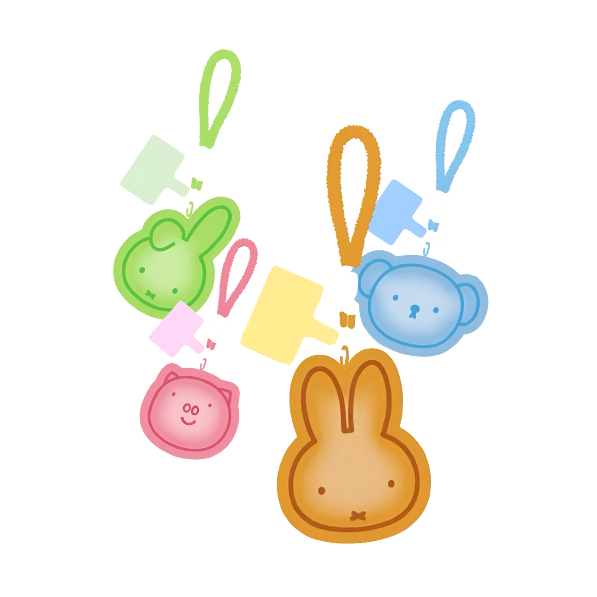 Miffy Cookie Sandwich Plush Pendant Size: Height about 5.5-6.5cm