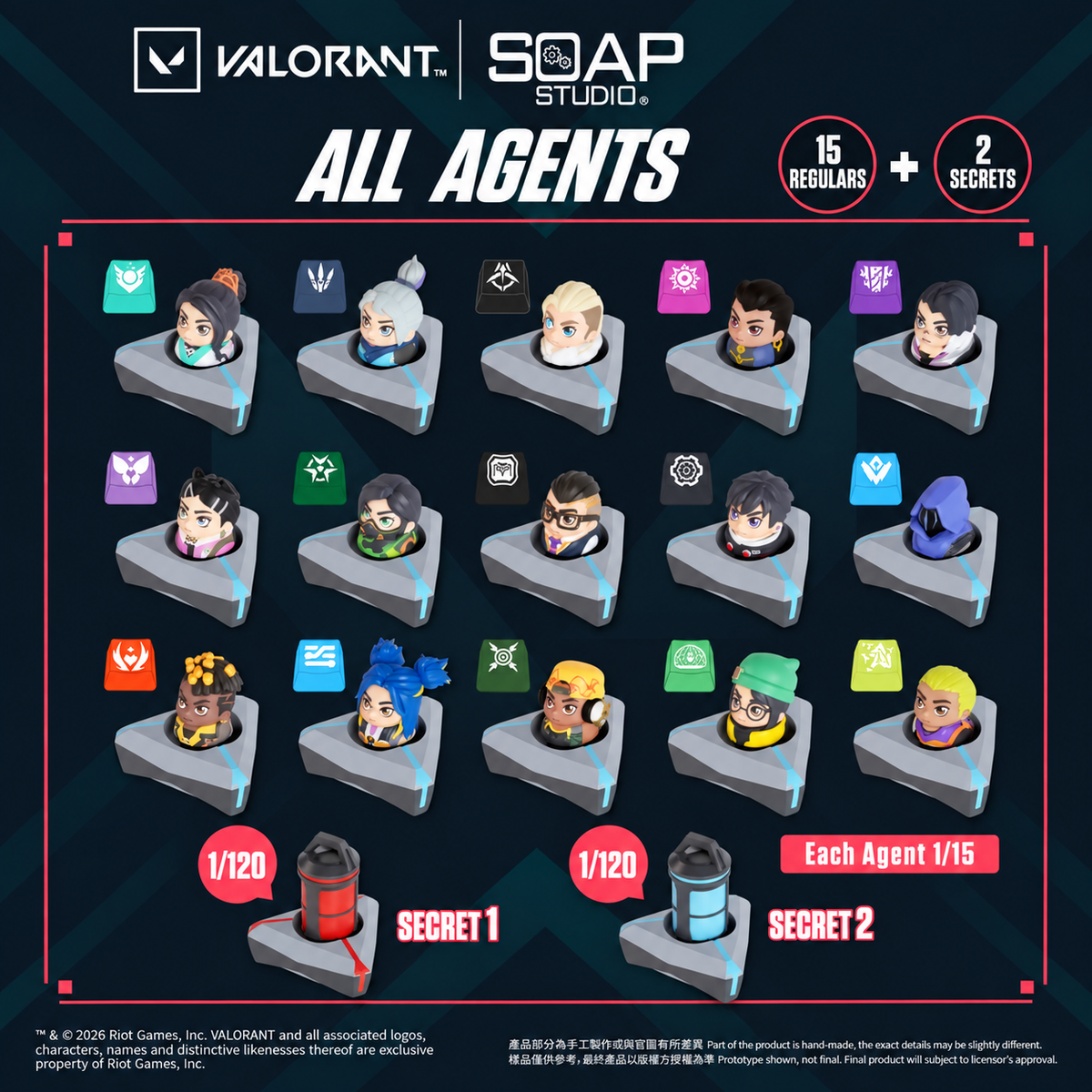 VL800A Valorant Keycaps Blind Box