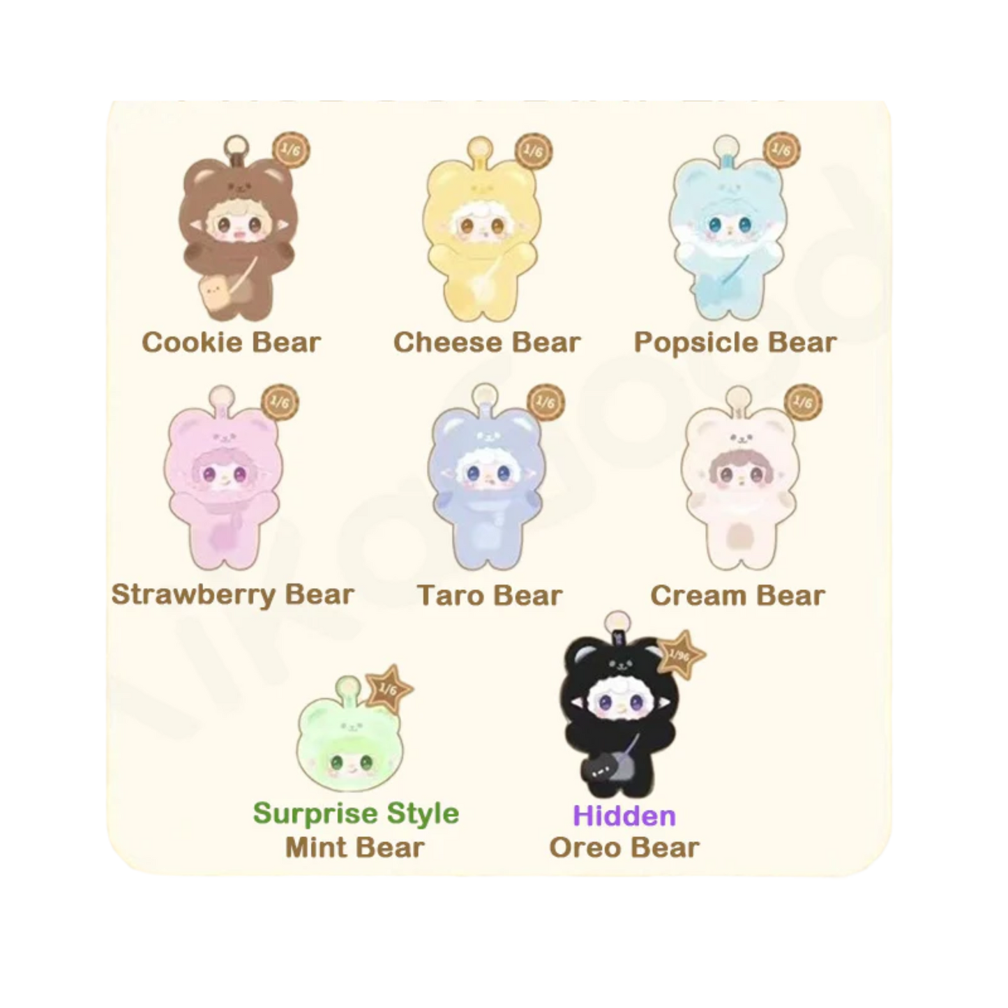 YALLI YOOKI V4 Take A Bite Of Bear Plush Blind Box