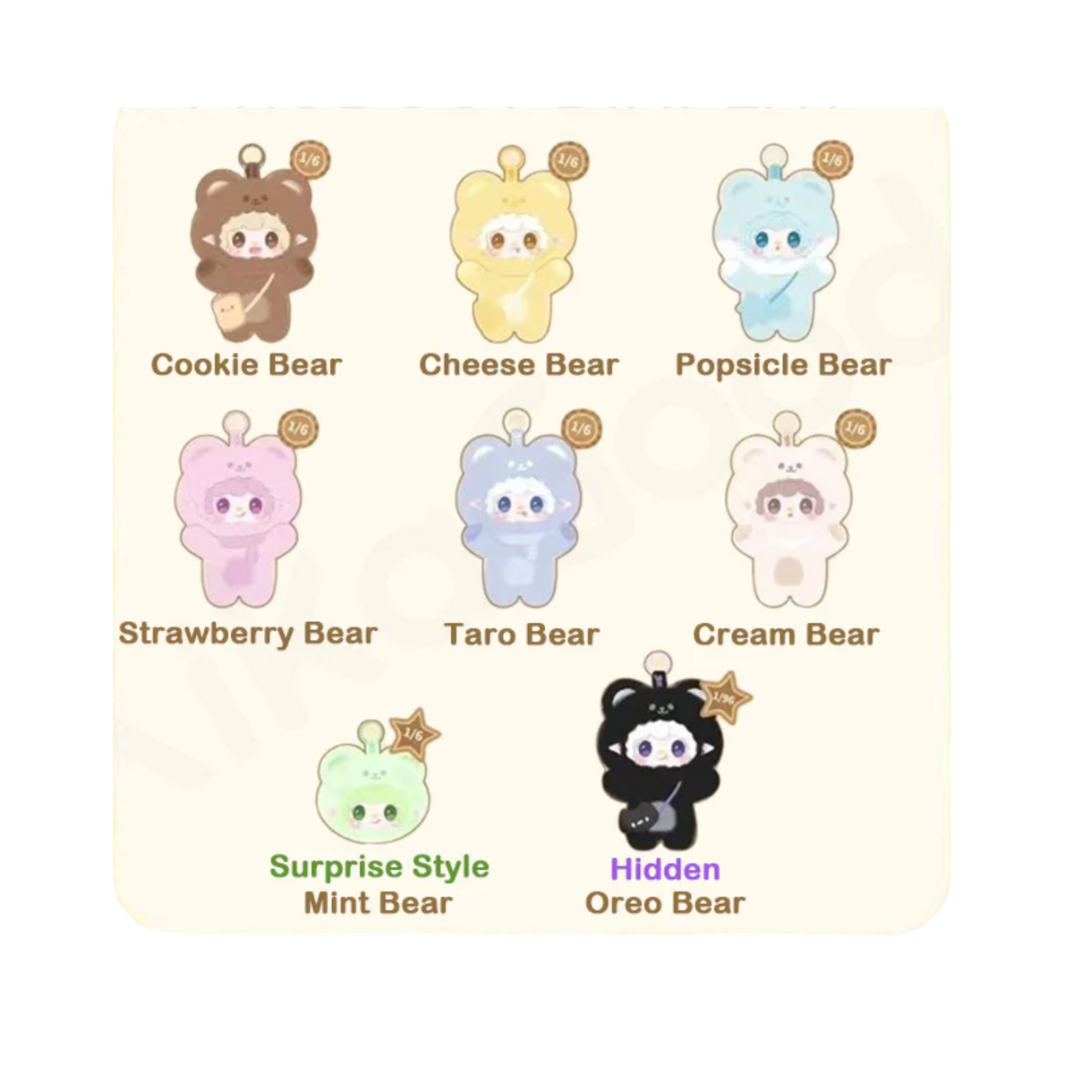 YALLI YOOKI V4 Take A Bite Of Bear Plush Blind Box