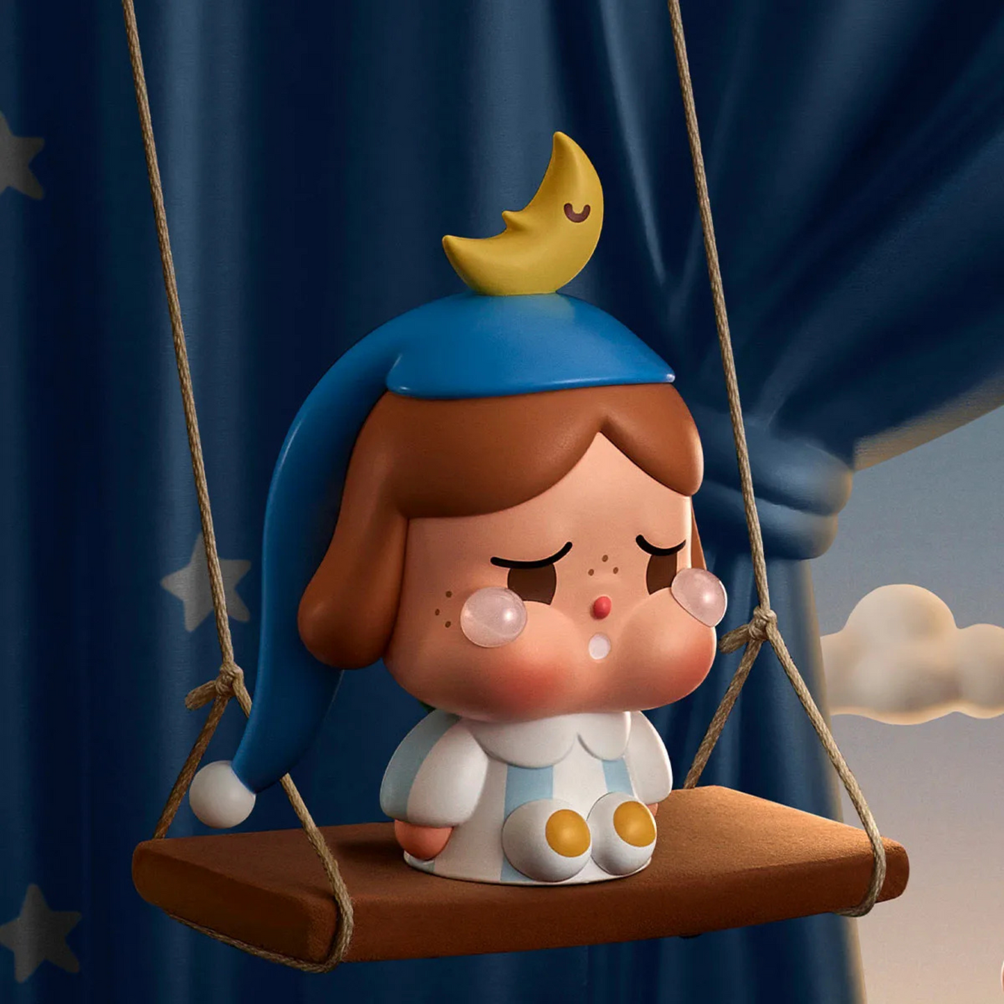 POP MART - CRYBABY CRYING TO THE MOON-SITTING SERIES