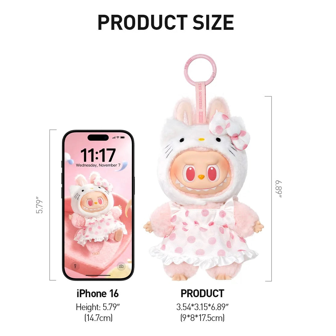 THE MONSTERS x Hello Kitty and Friends Series-Vinyl Plush Pendant Blind Box
