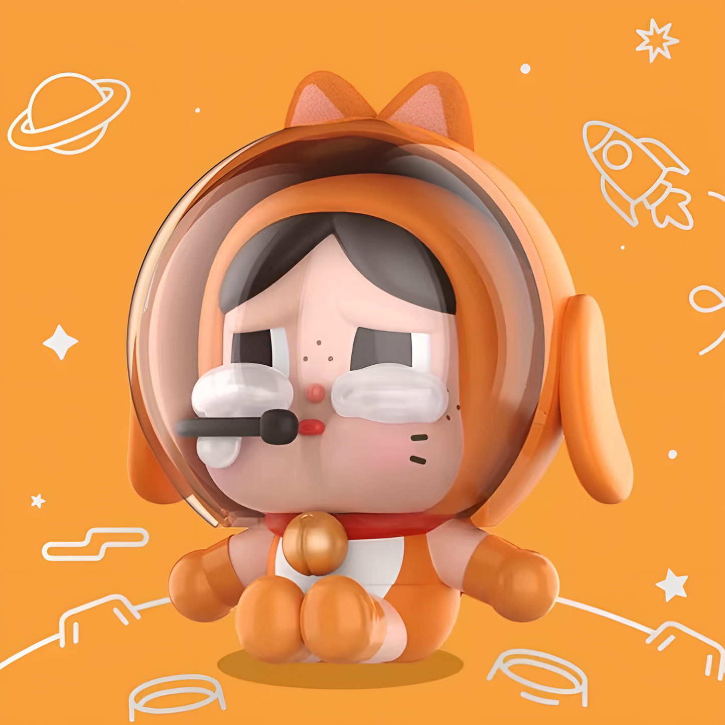CRYBABY SPACE CAT - ORANGE
