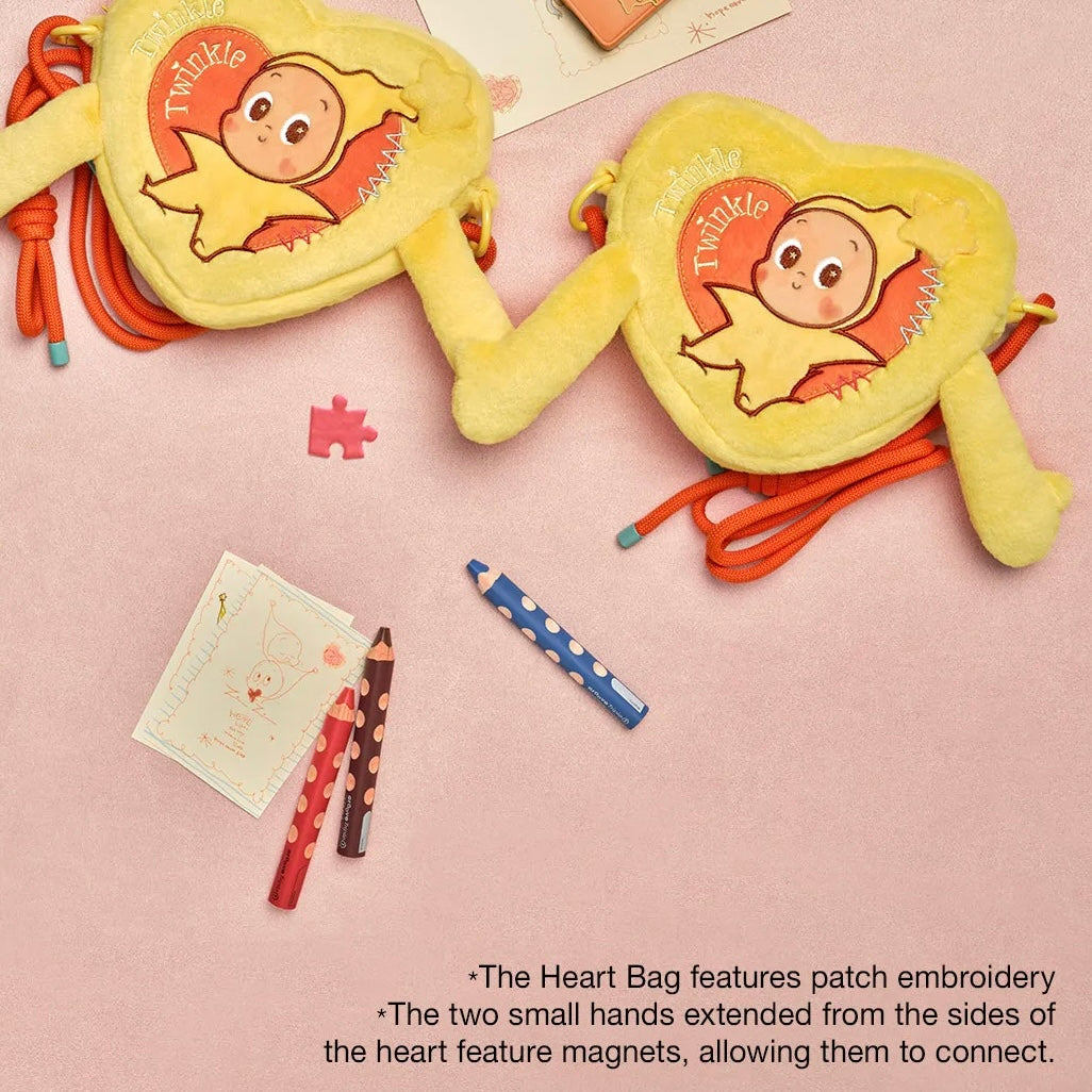 Twinkle Twinkle Crush On You Series-Hand-in-Hand Heart Bag