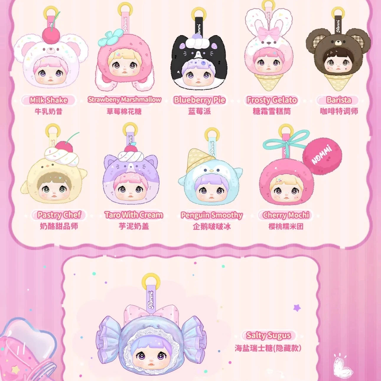Nommi Glutinous 100% Sweetness Series Plush Blind Box