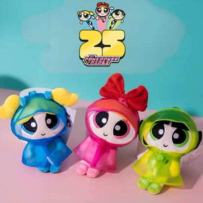 HUGKIS The Powerpuff Girls Rain Coat Series Pendant Plush