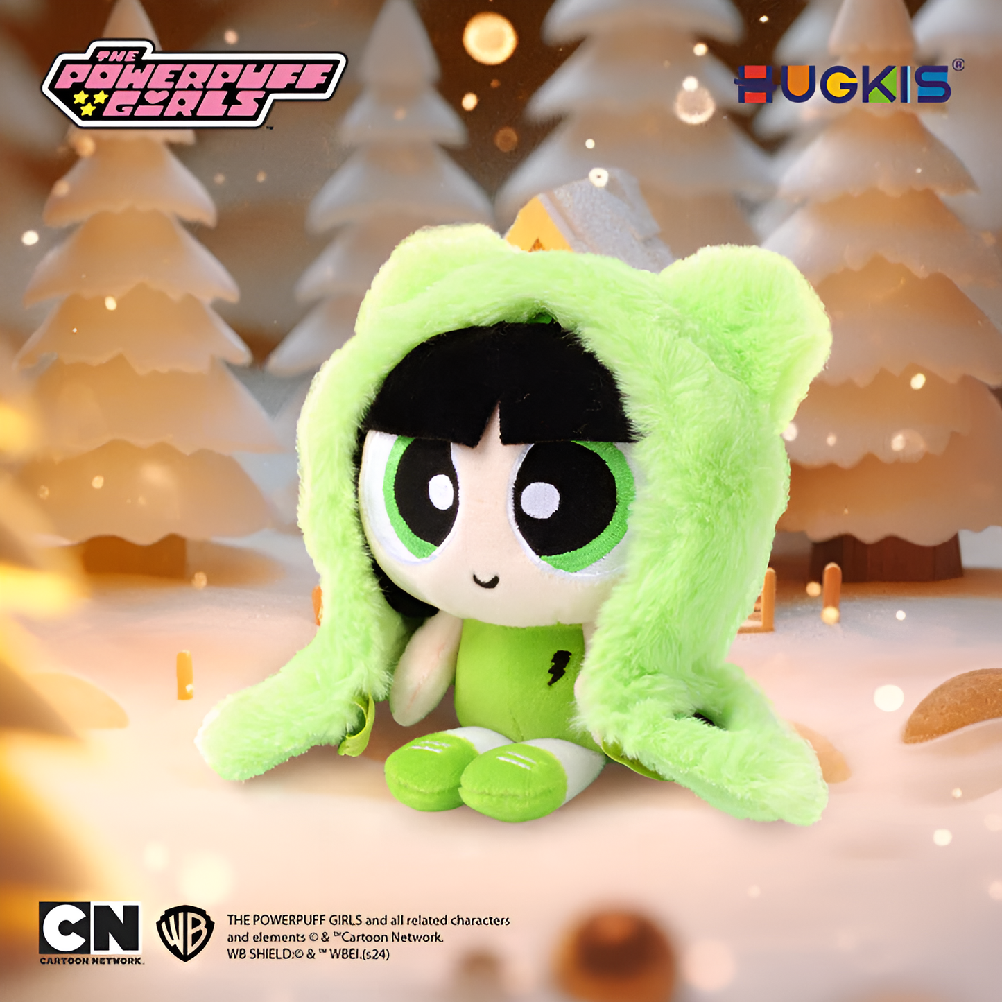 HUGKIS The Powerpuff Girls Animal Cape Series Pendant Plush