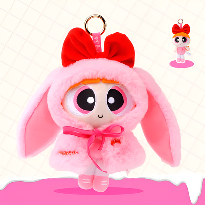 HUGKIS The Powerpuff Girls Animal Cape Series Pendant Plush
