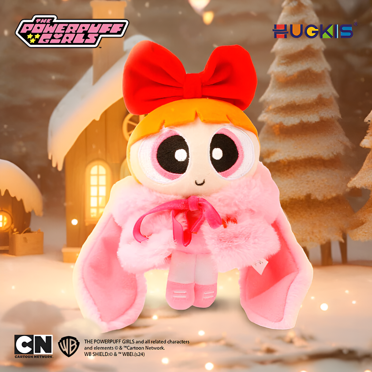 HUGKIS The Powerpuff Girls Animal Cape Series Pendant Plush