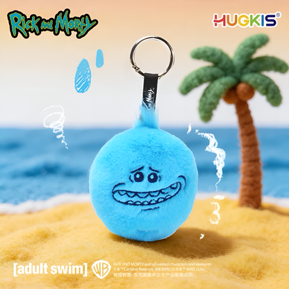 HUGKIS x Adult Swim Rick and Morty Mono Color Universe Series Pendant Plush