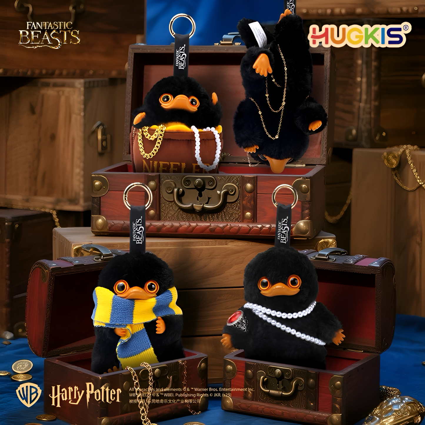 HUGKIS Harry Potter Fantastic Beasts Niffler Series Pendant Plush Blind Box