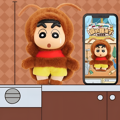 Crayon Shin Chan Here Comes your Johnny Plush Keychain