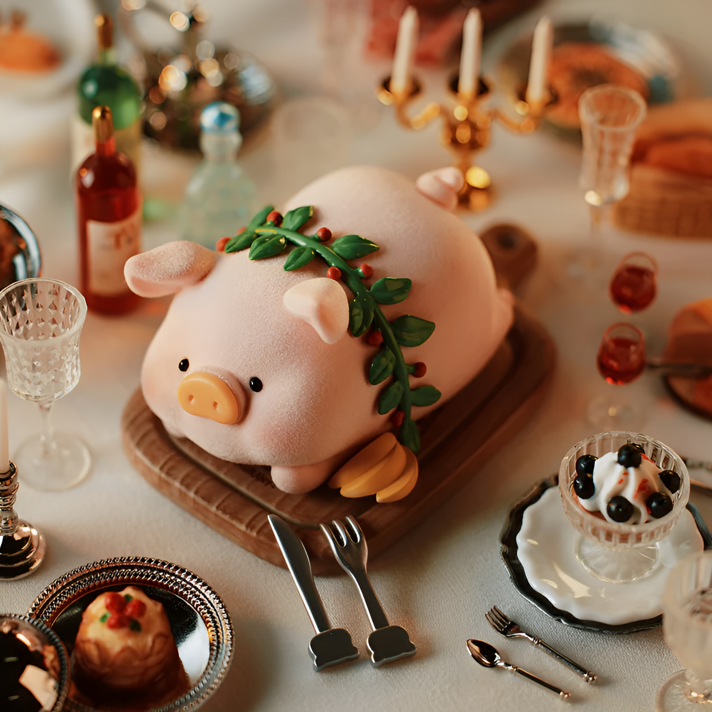 TOYZERO+ LuLu The Piggy Pigchelin Restaurant Series Figures Blind Box