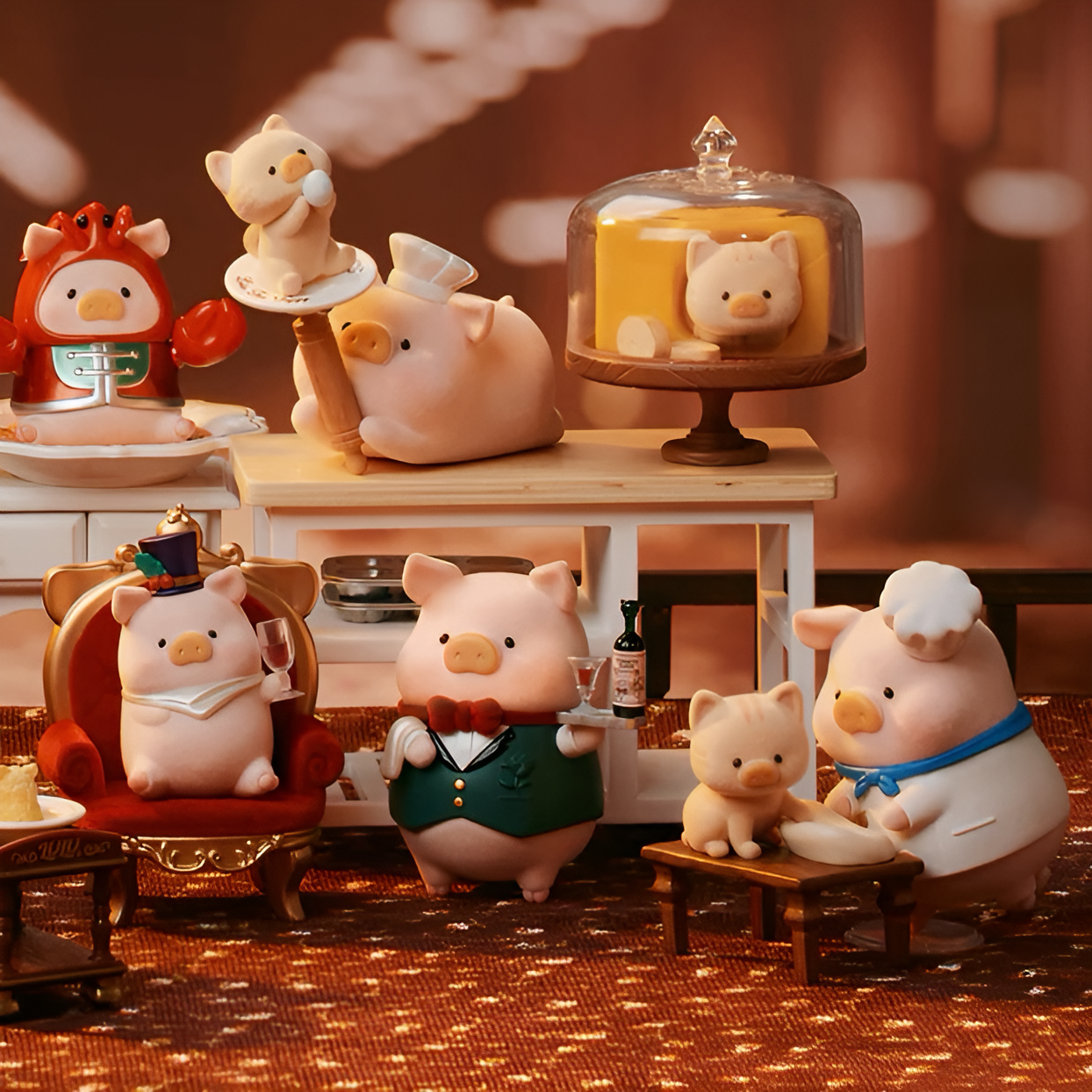 TOYZERO+ LuLu The Piggy Pigchelin Restaurant Series Figures Blind Box