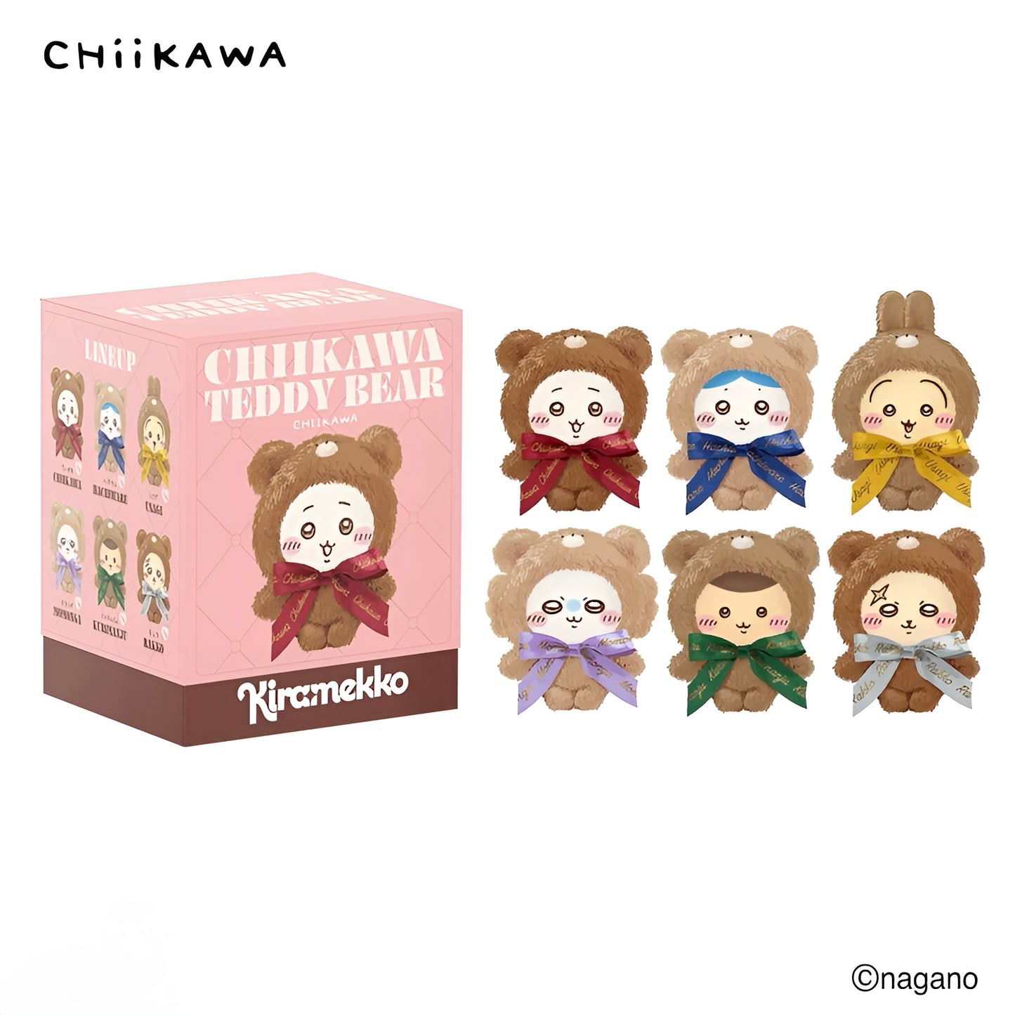 MINISO Chiikawa Sweet Teddy Bear Series Vinyl Plush Pendant
