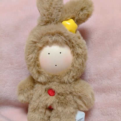 Anthony Fuji Rabbit 20th Anniversary Fluffy Love Series Plush Keychain Blind Box