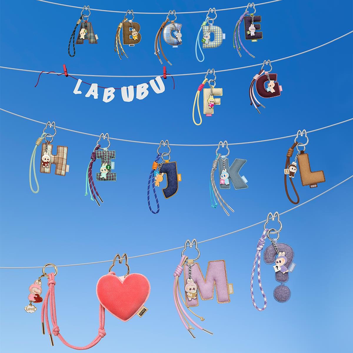THE MONSTERS Pin for Love Series- Letter Pendant Blind Box (A-M)