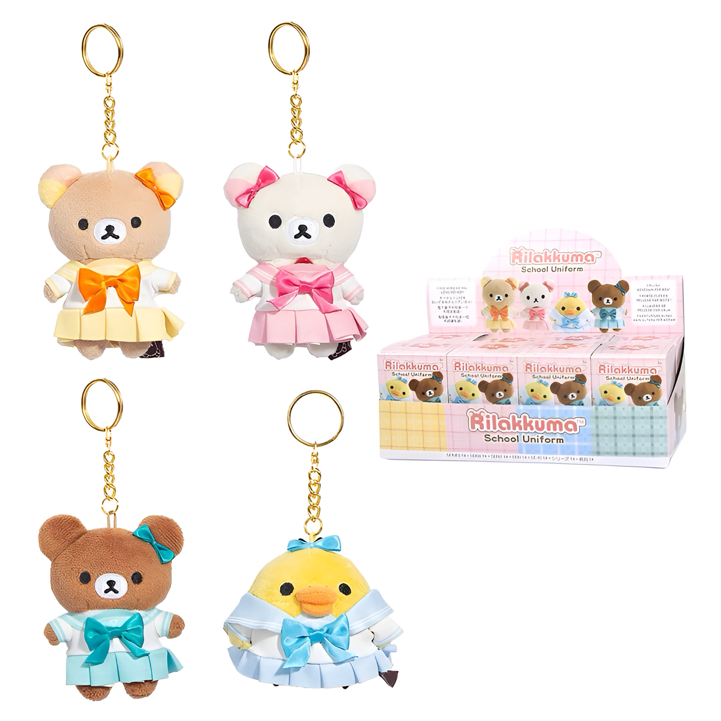 Rilakkuma School Uniform Series Blind Box Pendant Plush