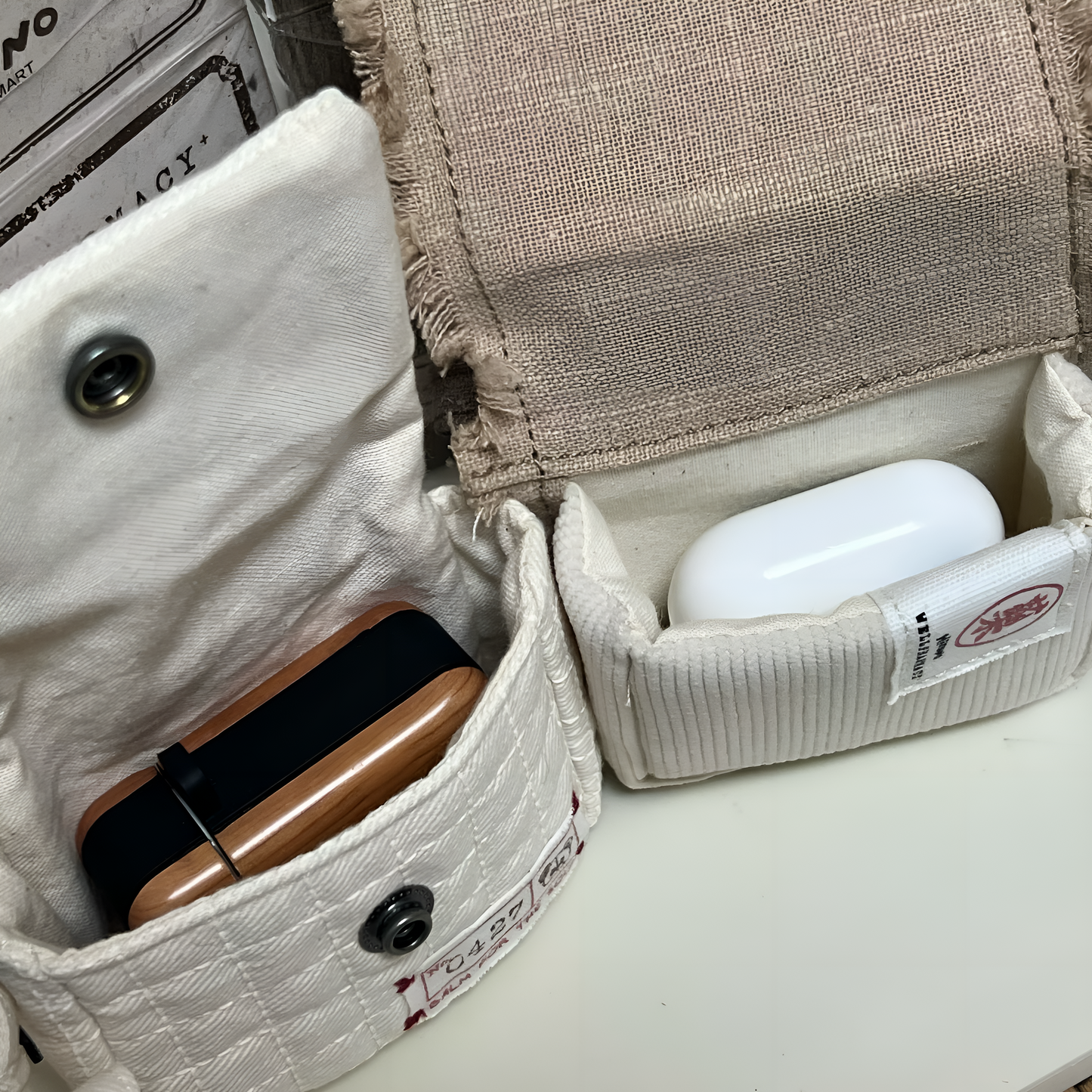 Hirono Well Pharmacy Series Pocket Medical Book Earphone Case Shanghai Limited Edition