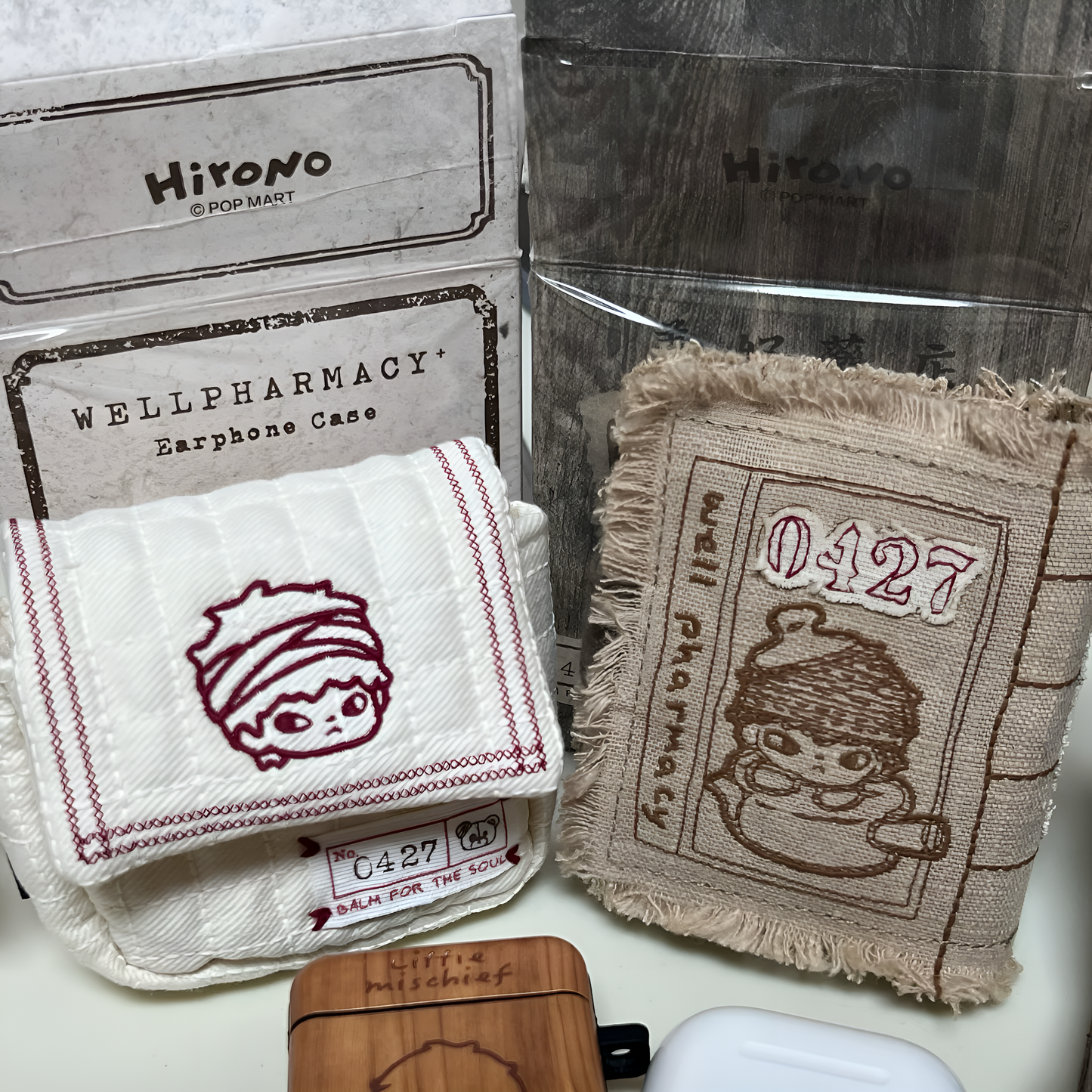 Hirono Well Pharmacy Series Pocket Medical Book Earphone Case Shanghai Limited Edition