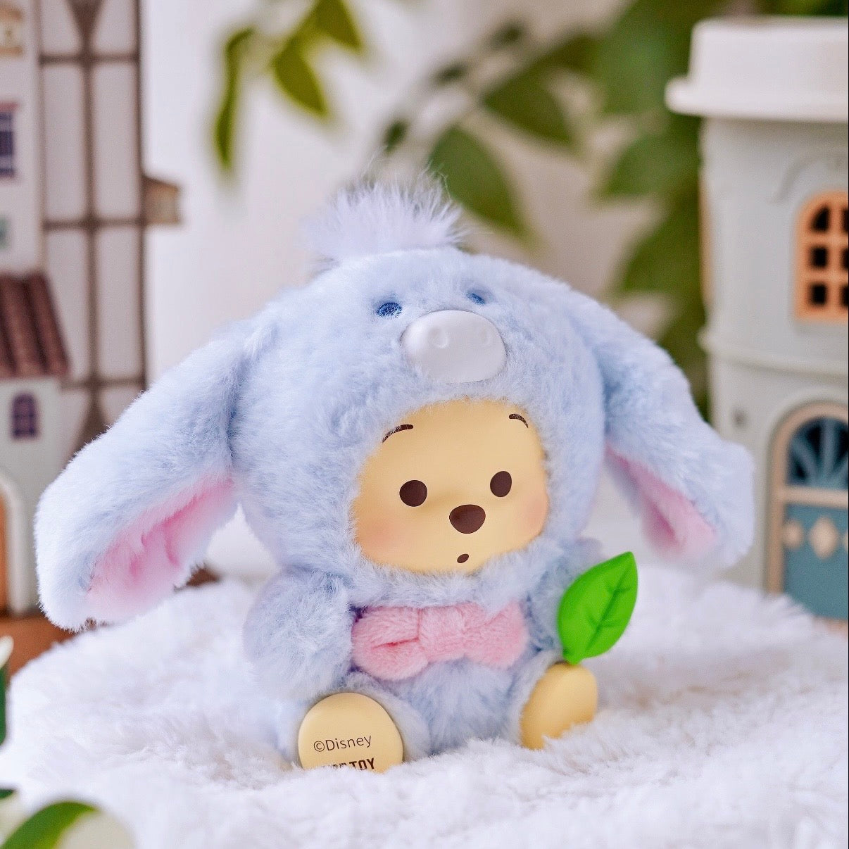Disney Winnie The Pooh Happy Farm Series Figure Plush Keychain Blind Box