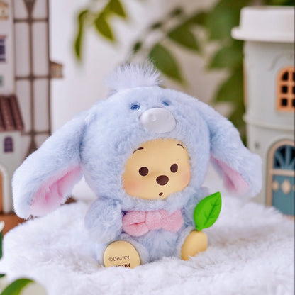 Disney Winnie The Pooh Happy Farm Series Figure Plush Keychain Blind Box
