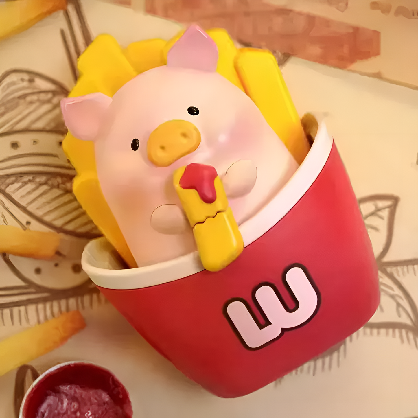 TOYZERO+ LuLu The Piggy -Burger Express Movable Series Blind Box