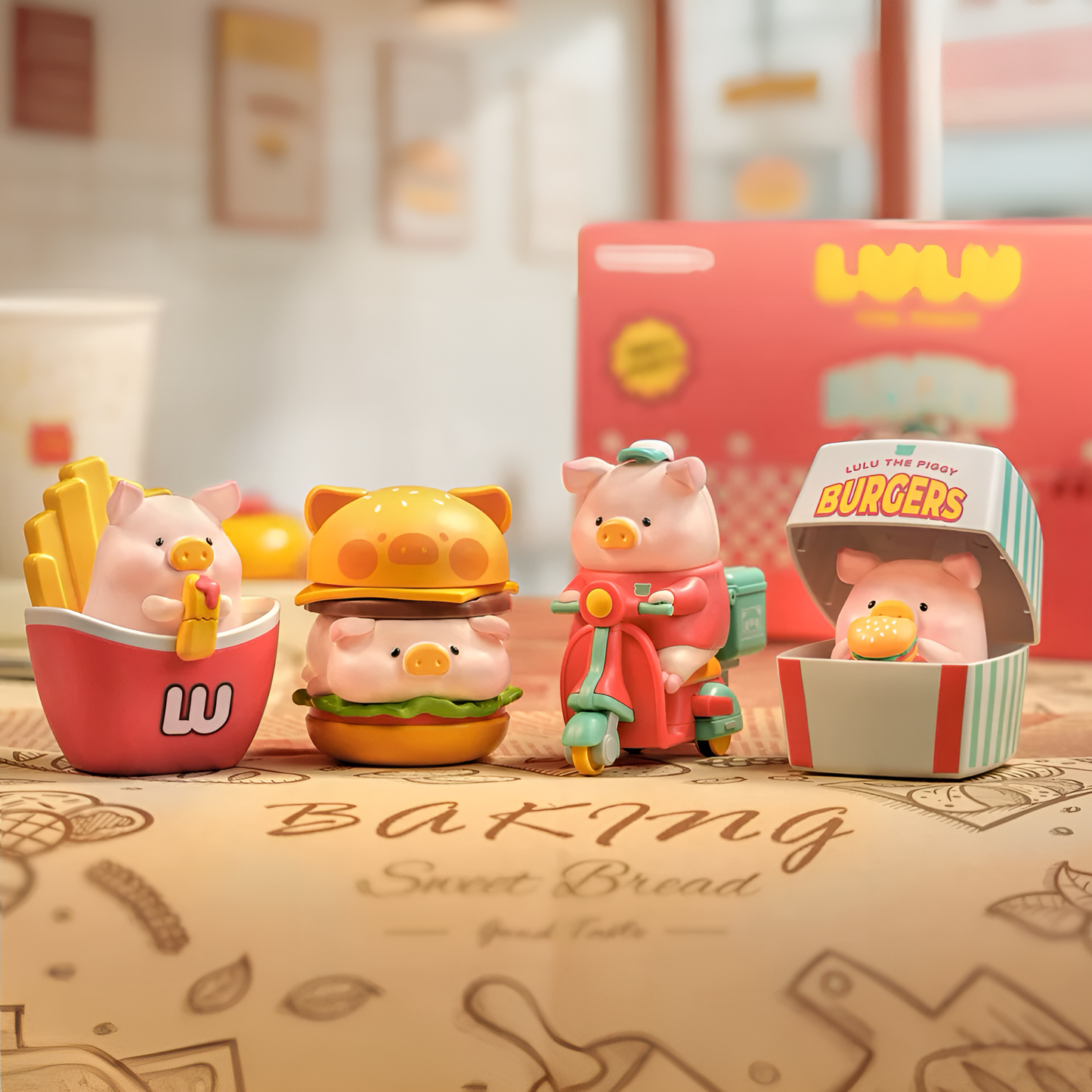 TOYZERO+ LuLu The Piggy -Burger Express Movable Series Blind Box
