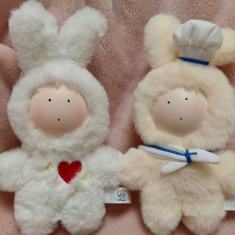 Anthony Fuji Rabbit 20th Anniversary Fluffy Love Series Plush Keychain Blind Box