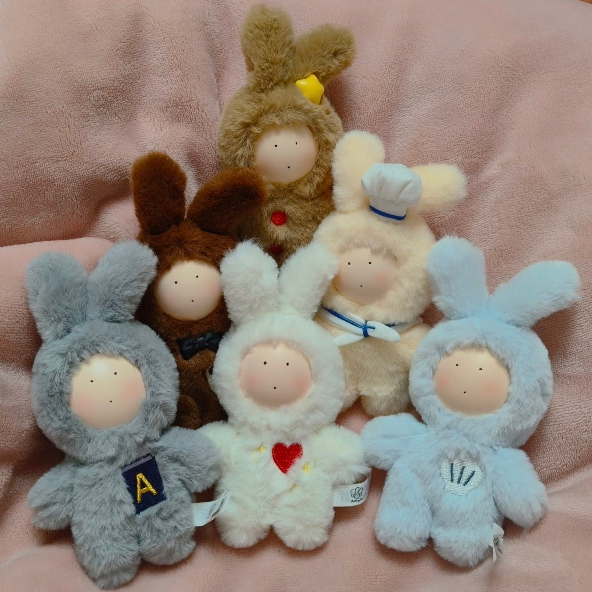 Anthony Fuji Rabbit 20th Anniversary Fluffy Love Series Plush Keychain Blind Box