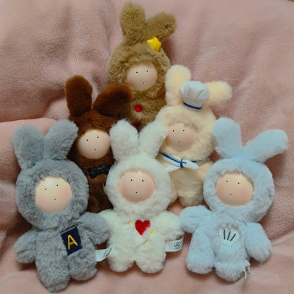 Anthony Fuji Rabbit 20th Anniversary Fluffy Love Series Plush Keychain Blind Box