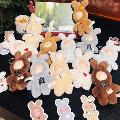 Anthony Fuji Rabbit 20th Anniversary Fluffy Love Series Plush Keychain Blind Box
