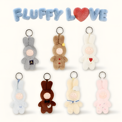 Anthony Fuji Rabbit 20th Anniversary Fluffy Love Series Plush Keychain Blind Box