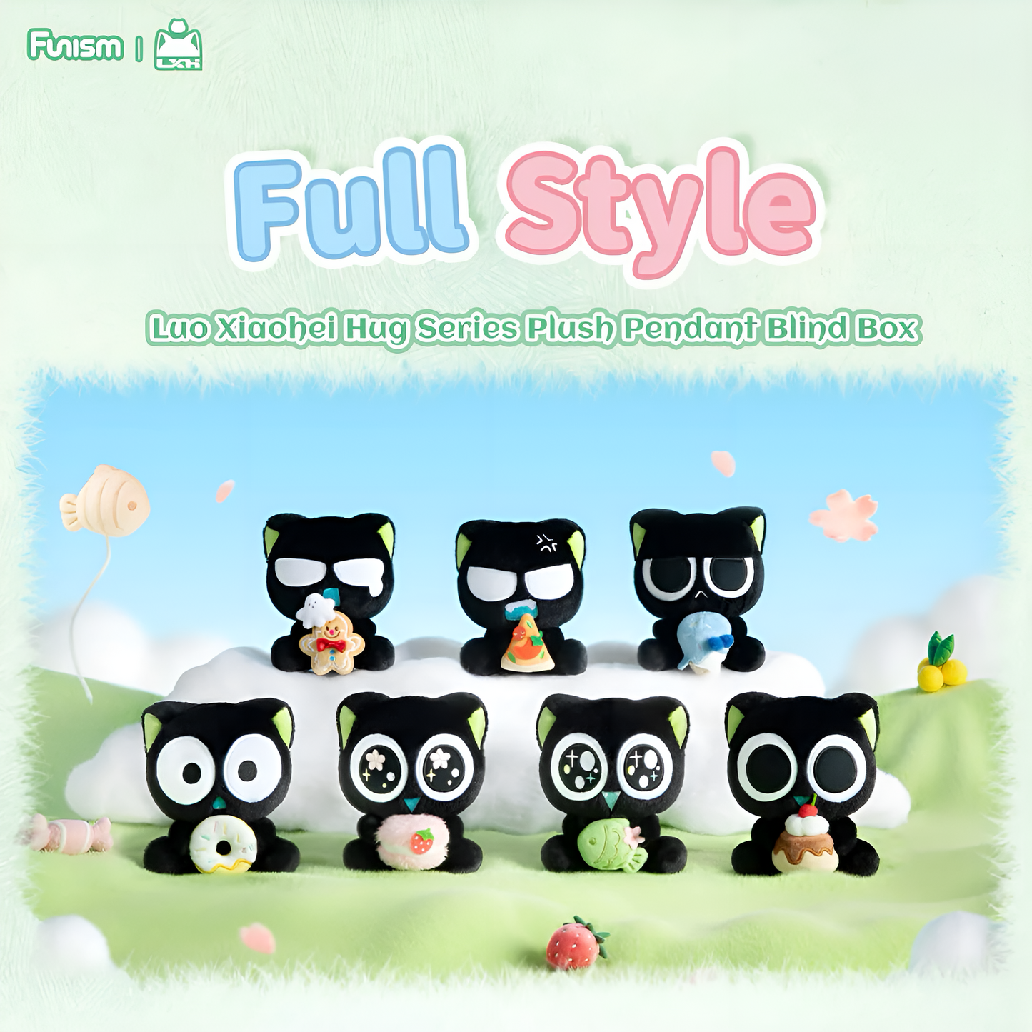 FUNISM Luo Xiaohei Hug Series Plush Pendant Blind Box