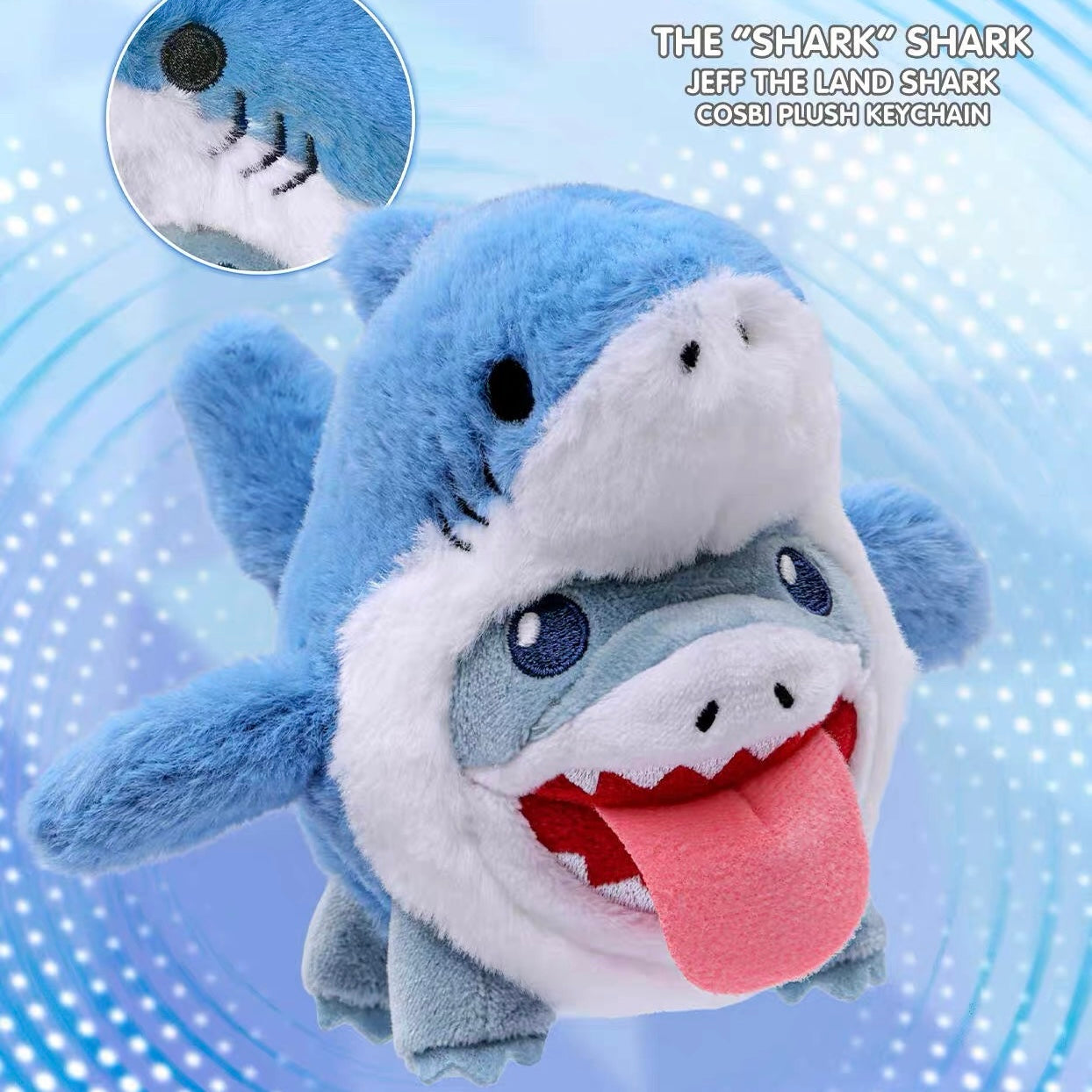 Marvel Jeff the Land Shark Cosbi Plush Keychain Blind Box