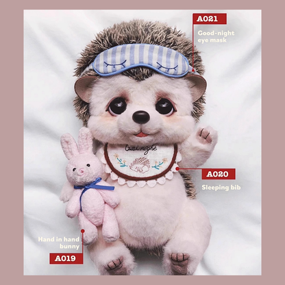 Bobo Nuts Motty Hedgehog The Good Night Town Series Plush Toy