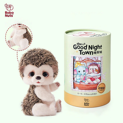 Bobo Nuts Motty Hedgehog The Good Night Town Series Plush Toy
