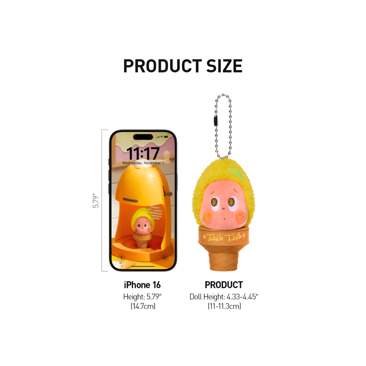 Twinkle Twinkle MOON GELATO Series-Ice Cream Plush Pendant Blind Box