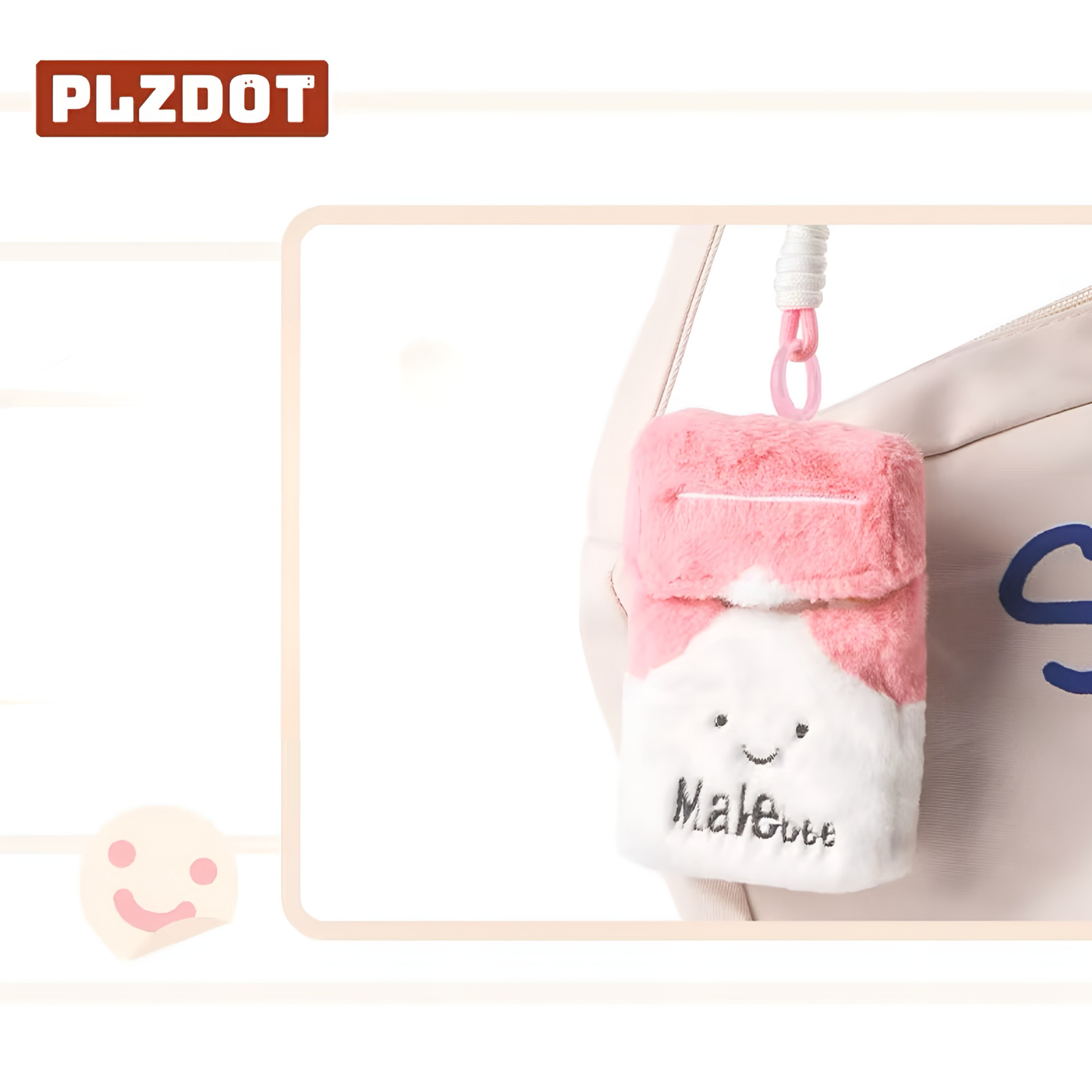 PLZDOT Malebee Laigen Huazi Creative Cigarette Pendant Plush
