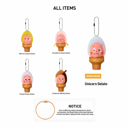 Twinkle Twinkle MOON GELATO Series-Ice Cream Plush Pendant Blind Box