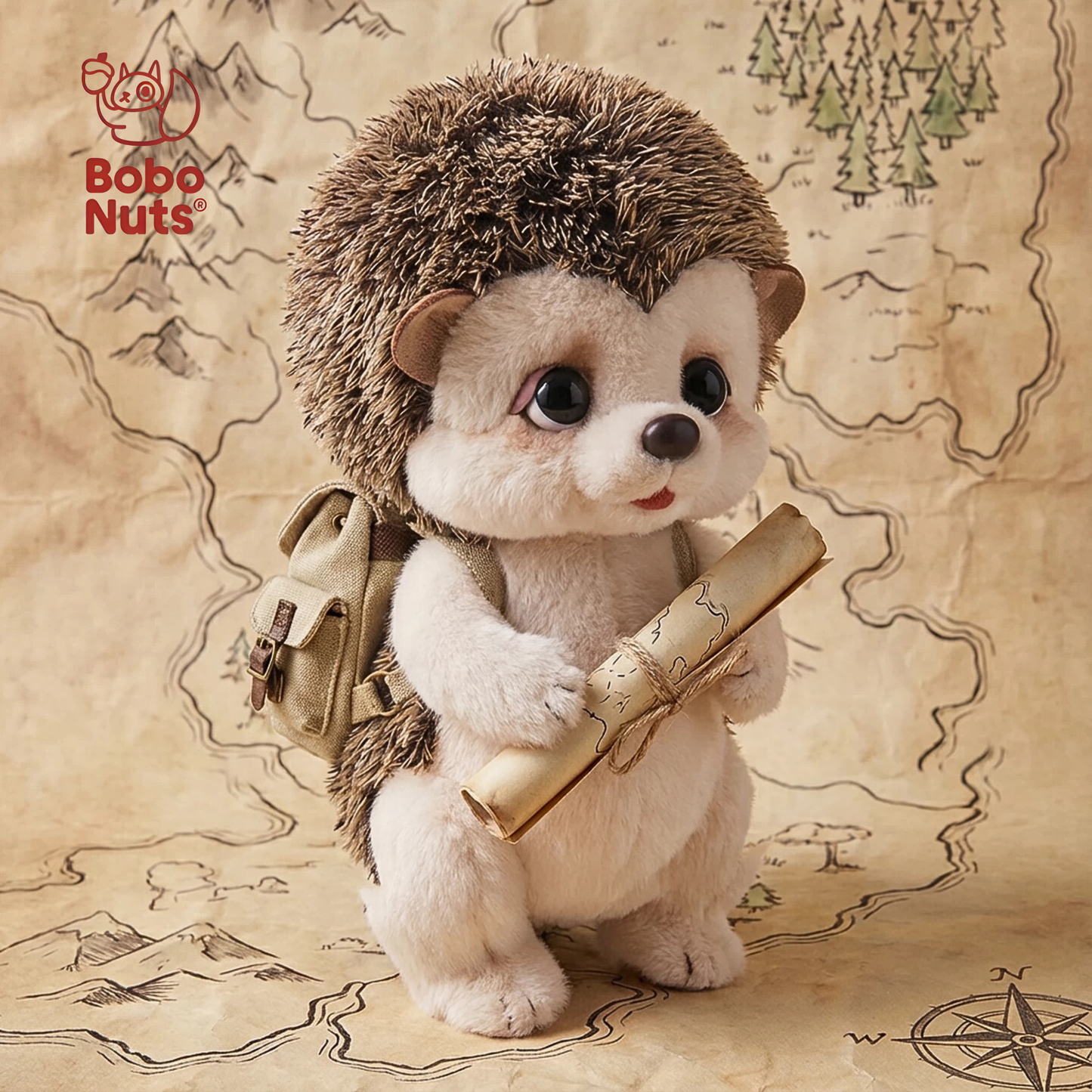 Bobo Nuts Motty Hedgehog The Good Night Town Series Plush Toy