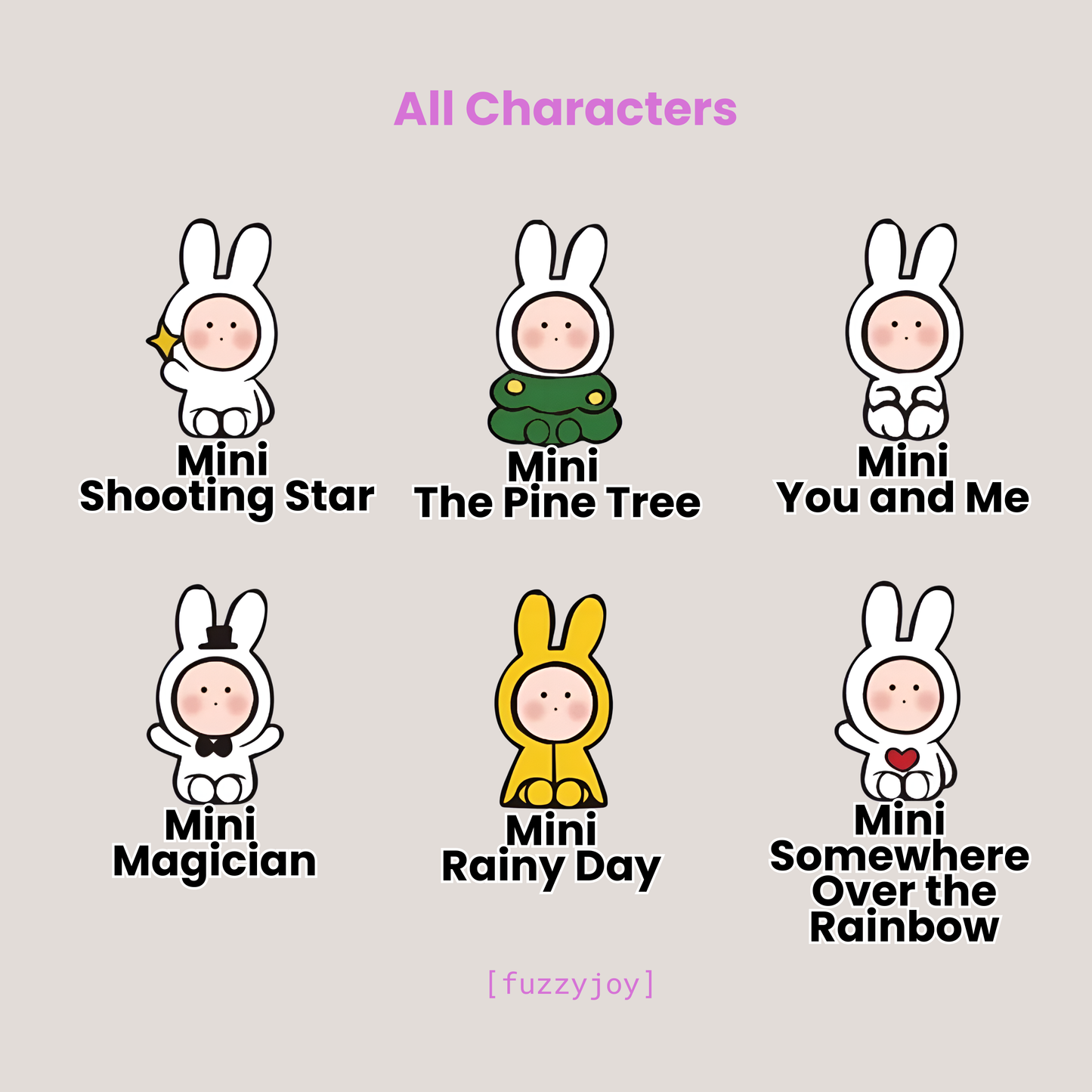 Teeny Mini Anthony Rabbit - 20th Anniversary Artist Series Mini Bean Figures