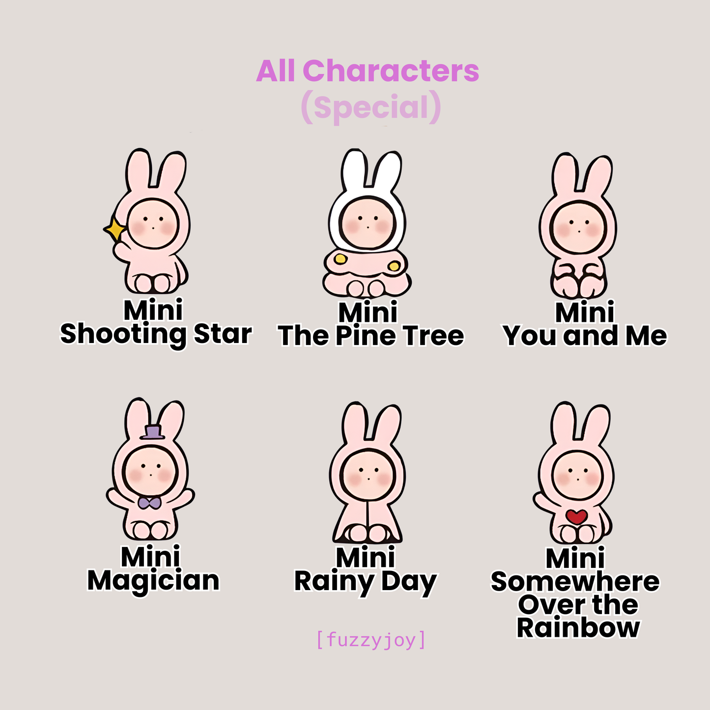Teeny Mini Anthony Rabbit - 20th Anniversary Artist Series Mini Bean Figures