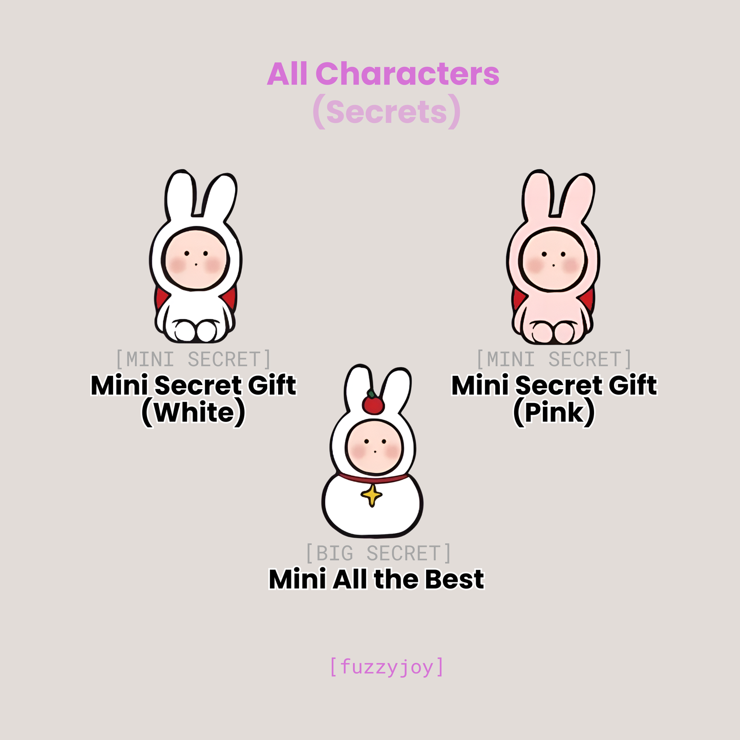 Teeny Mini Anthony Rabbit - 20th Anniversary Artist Series Mini Bean Figures