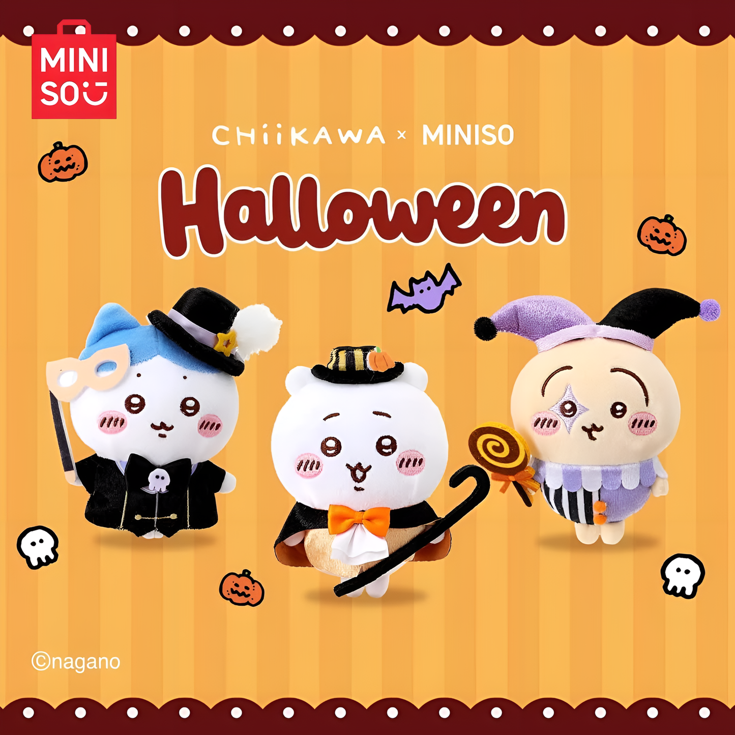 Chiikawa x MINISO Magical Circus Series Halloween Plush Pendant