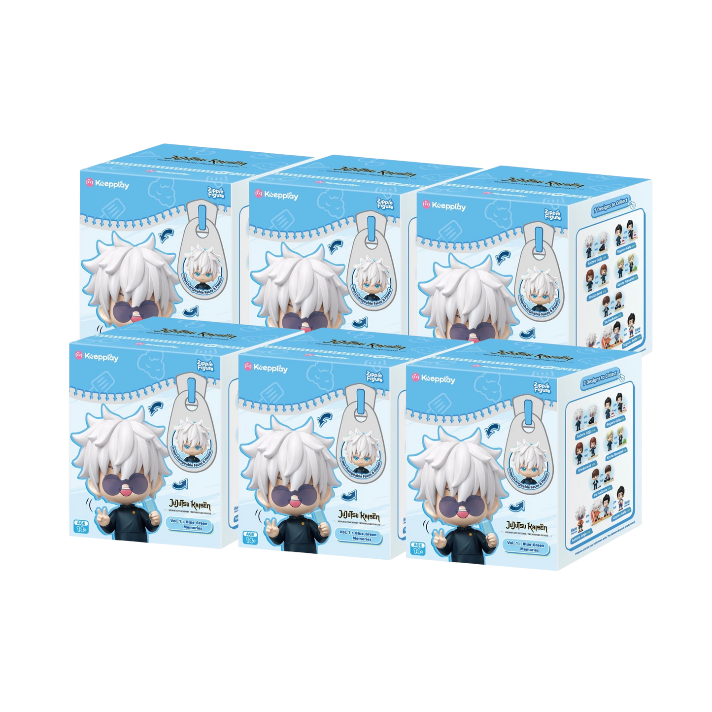 Keepplay - Jujutsu Kaisen S2 Zipper Figure Blue Memories Series Vol.1