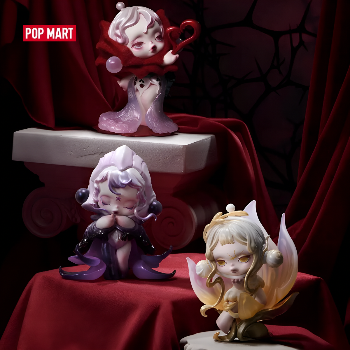 SKULLPANDA Petals in Four Acts Series Figures