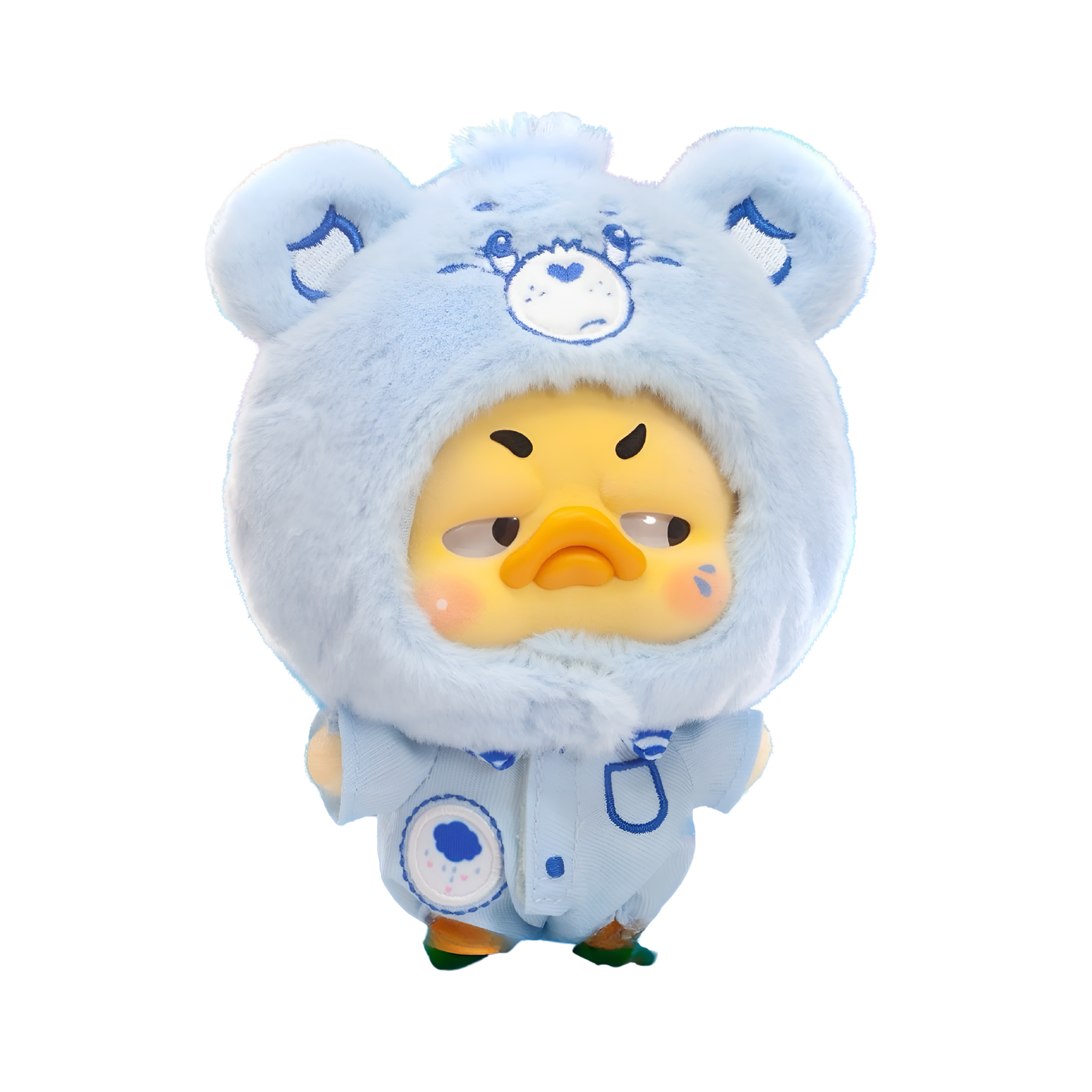 Upsetduck x Carebears Neon Sweetheart Duck Plush Keychain Blind Box