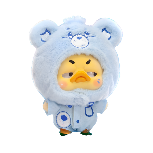 Upsetduck x Carebears Neon Sweetheart Duck Plush Keychain Blind Box